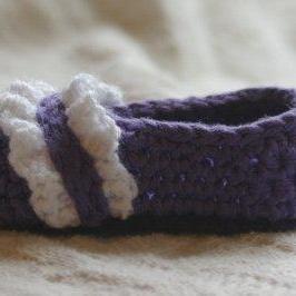 Baby Booties Crochet Pattern Ruffle Ballet Flats..