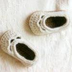 Crochet Baby Booties Pattern For Baby Yoke Ballet..