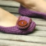 Crochet Pattern For Violet Womens House Slipper..