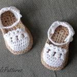 Crochet Pattern For Baby Espadrille Sandals -..