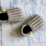 Crochet Pattern for &quot;Jake&quot; Loafers - Toddler Sizes 4-9 - Crochet Pattern number 115