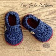Crochet patterns - Baby Boy Booties - The Sailor - Pattern number 203