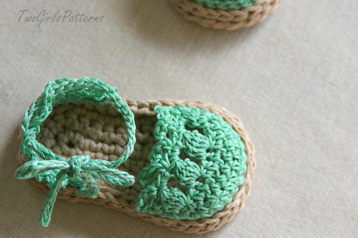 Crochet Pattern For Baby Espadrille Sandals - Crochet Pattern 119